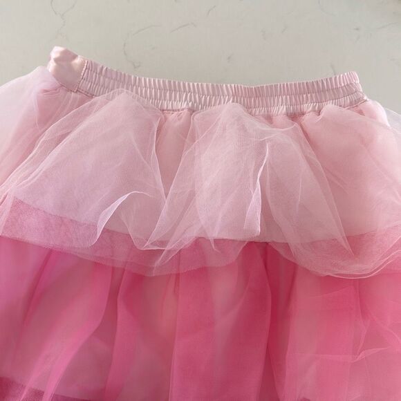 Janie and Jack Ombre Tiered Tulle Skirt Barely Pink Size 10 - Picture 7 of 8